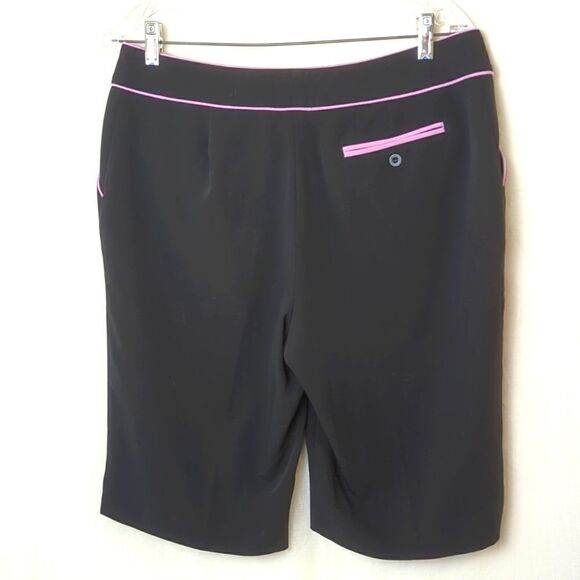 Black Golf Shorts with Piping Size 10 - Picture 4 of 8
